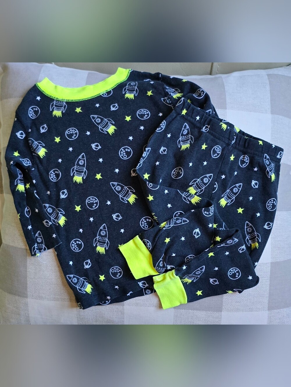 Baby Boy Longsleeve Pajamas Koala Kids 18 Months Rocket Planet Stars